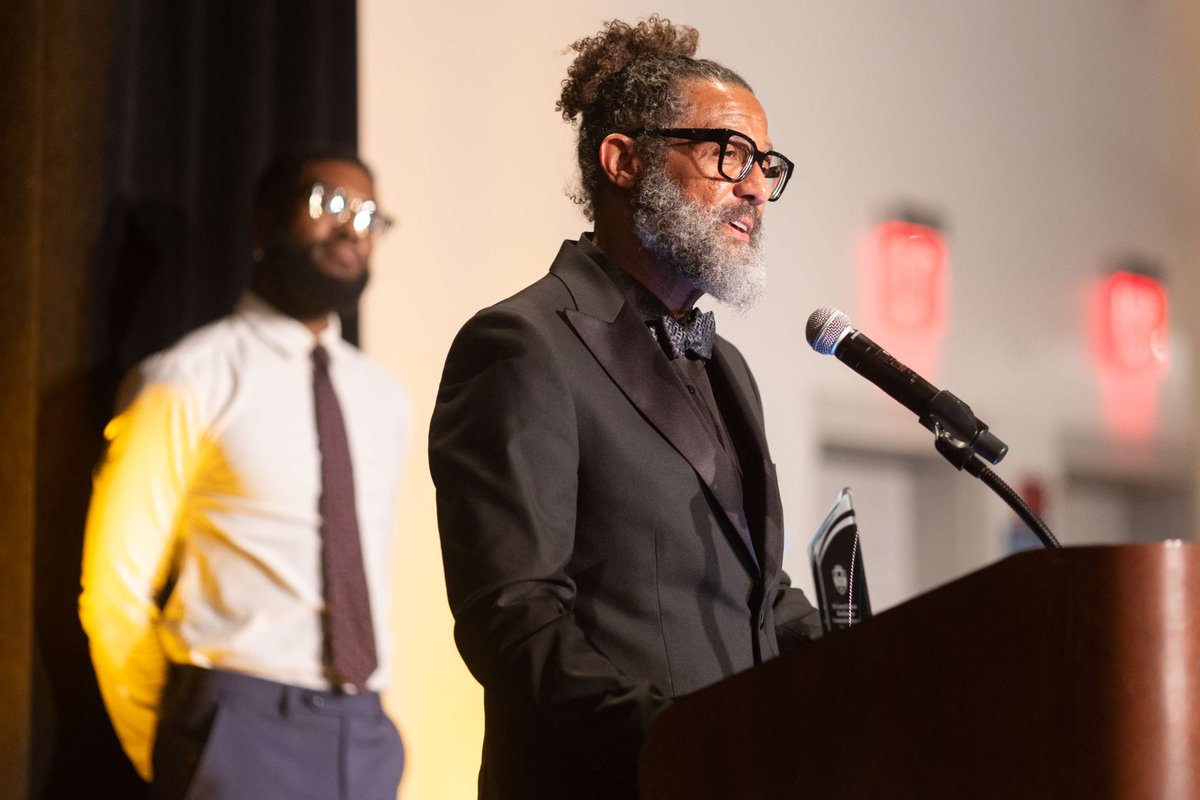 PittBradford's tweet photo. Dr. Tony Gaskew, professor of criminal justice, was honored with the Larry E. Davis Excellence in Community Engaged Scholarship Award for his pioneering work in Black male studies and criminal justice. 🏅 https://t.co/KFbDMD06nt https://t.co/87SQV5fC9j