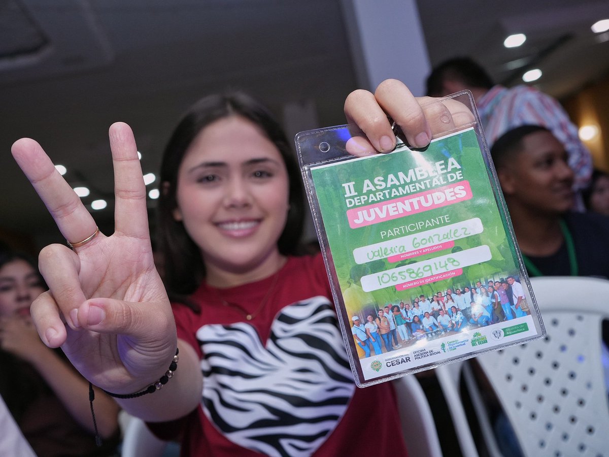 GobdelCesar's tweet photo. Celebramos la II Asamblea Departamental de Juventudes, en Aguachica, promoviendo la participación de jóvenes de los 25 municipios. 

El Gobierno del Cesar reafirma su compromiso de garantizar espacios donde las voces juveniles sean escuchadas y transformadas en políticas públicas https://t.co/U7mFw8Em9v