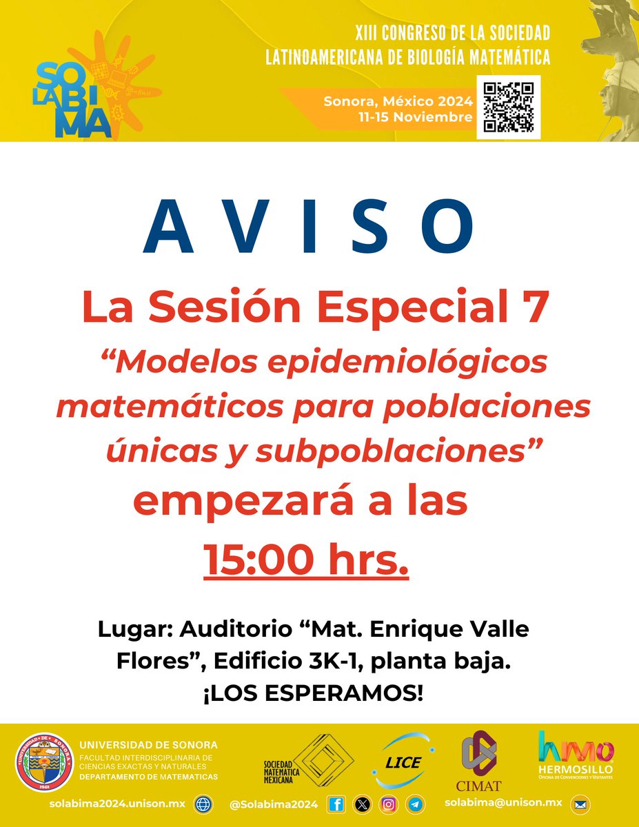 Se adelanta el horario de inicio de la Sesión Especial 7.