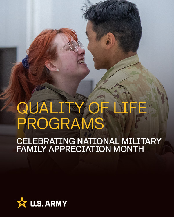 USArmy's tweet image. We're dedicated to providing the highest quality of #ArmyLife for our families through programs that prioritize their health and well-being.

This thread explores initiatives, including childcare services, spouse employment resources, resilience-building programs, and more.

1/5