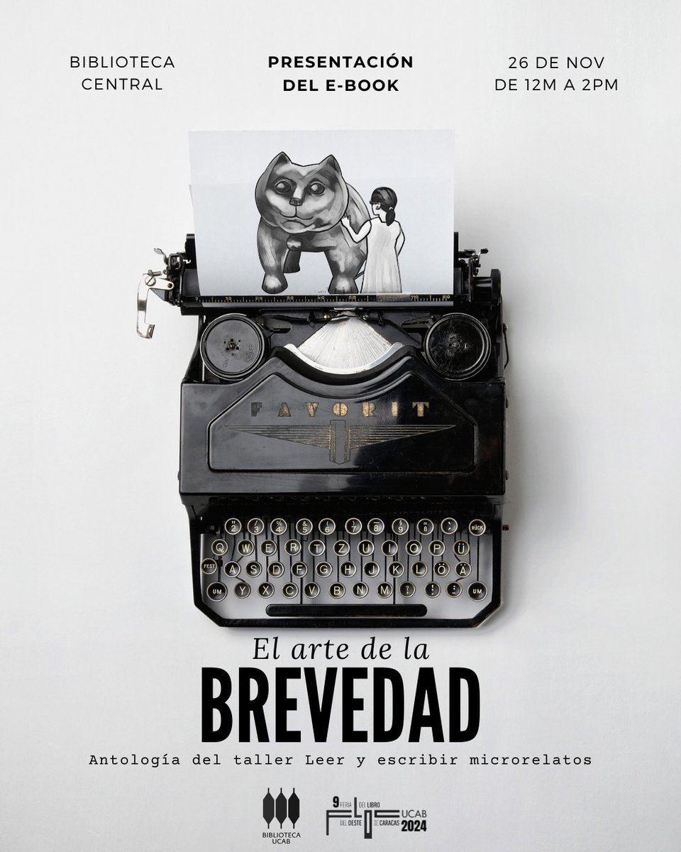 BibliotecaUCAB's tweet photo. #FLOCUCAB | Tenemos una gran noticia⬇️

Publicamos la recopilación de los mejores trabajos producidos en las 5 ediciones de los encuentros con la microrrelatista @denisearmitano y la profa @thaysadrian en el taller Leer y escribir microrrelatos📖

¡Acompáñanos! #26Nov | 12M https://t.co/JYHNIzeTmA