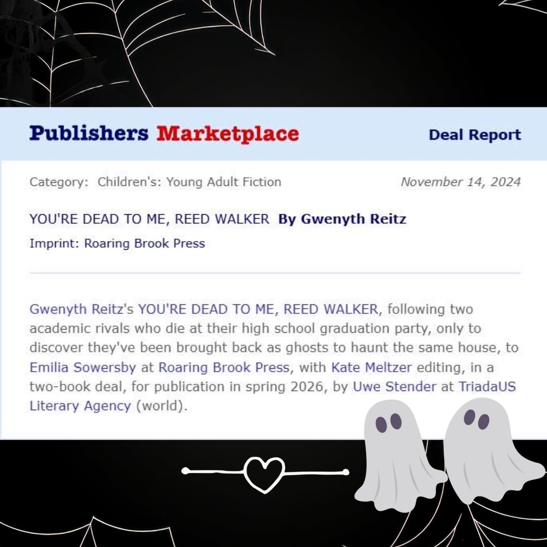 ⭐️⭐️ Announcement time ⭐️⭐️

I can finally scream from the rooftops that my
Academic rivals --&gt; ghost frenemies --&gt; to more speculative rom com is going to be published with Roaring Brook Press <a href="/MacKidsBooks/">MacKids Books</a>!

I can't wait for you to meet my ghost rivals in all their messy glory.