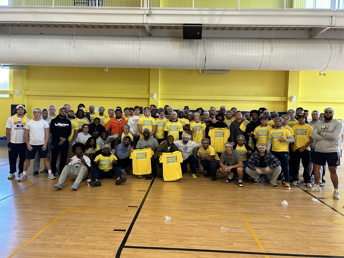 Merrimack Football (@merrimack_fb) on Twitter photo What an opportunity we had at #MackGivesBack on campus this week to help our local community‼️
<a href="/Merrimack/">Merrimack College</a>
#MackTough What an opportunity we had at #MackGivesBack on campus this week to help our local community‼️
<a href="/Merrimack/">Merrimack College</a>
#MackTough