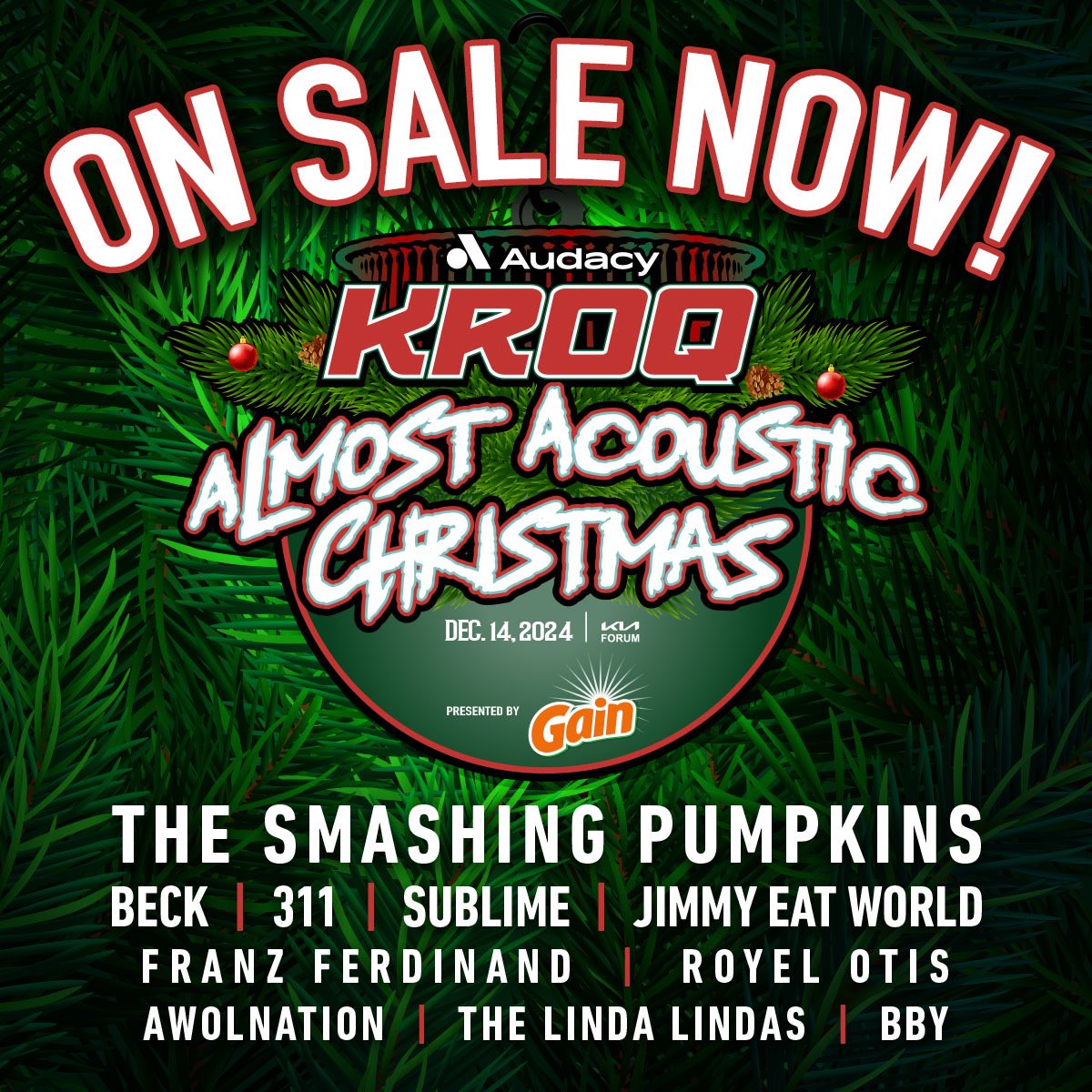 The Smashing Pumpkins (@smashingpumpkin) on Twitter photo LA - see us at <a href="/kroq/">The World Famous KROQ</a> ‘a <a href="/almostacoustic/">KROQ Almost Acoustic Christmas</a> Christmas on Saturday 12/14! Tickets are ON SALE NOW! 🎄 KROQ.com/xmas #KROQXMAS LA - see us at <a href="/kroq/">The World Famous KROQ</a> ‘a <a href="/almostacoustic/">KROQ Almost Acoustic Christmas</a> Christmas on Saturday 12/14! Tickets are ON SALE NOW! 🎄 KROQ.com/xmas #KROQXMAS