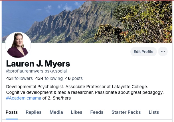 Preparing to leave Twitter (that's right, I still call it that), though mourning the golden heyday of #AcademicTwitter. I'm over on Blue Sky now and it's hopping and starting to feel exciting over there. Join me. My handle is the same there.