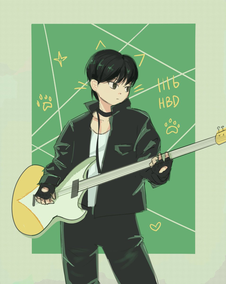 _minchoco__'s tweet photo. #온앤오프_사랑둥이_민균이_생축 
#HAPPY_MINKYUN_DAY
락스타 고양이 민균이 생일축하해 💚 https://t.co/u6ulslbADS