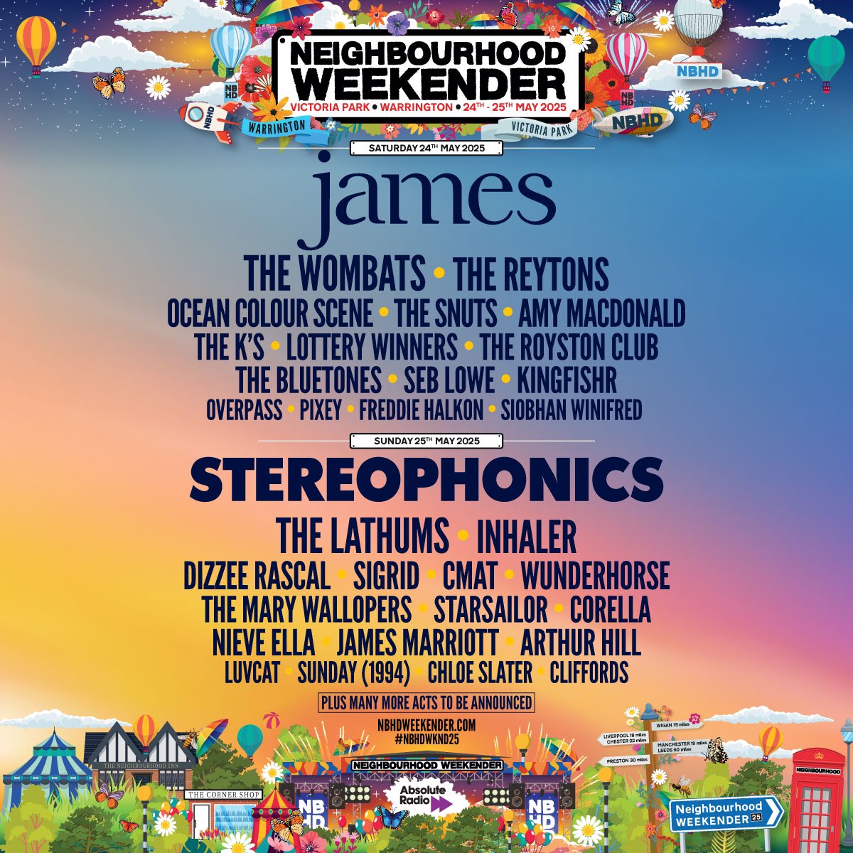 💥 Neighbourhood Weekender is back for 2025! Loads of our favourite artists on the lineup, tickets on sale next Friday 22nd