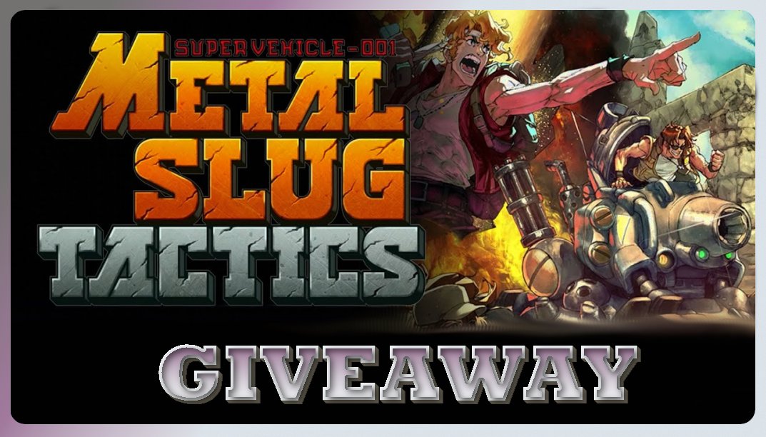 Dementcha's tweet photo. 🚨 #GiveawayAlert 🚨
This #giveaway is for a digital copy of Metal Slug Tactics on #Xbox
▶️Follow
🔁Retweet
🌎(Worldwide Contest)
🕐Ends Monday November 18th
#FreeCodeFridayContest https://t.co/BicG7UAjhu
