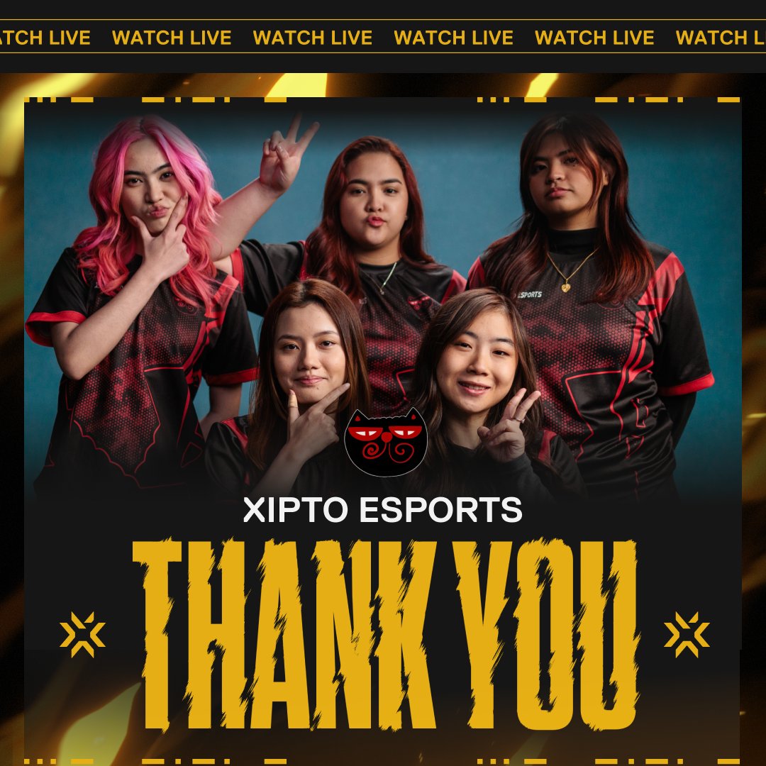 ValorantEsports's tweet photo. VCT Pacific is proud. Thank you, Xipto Esports. #VCTGameChangers https://t.co/ya3XxZqkzC
