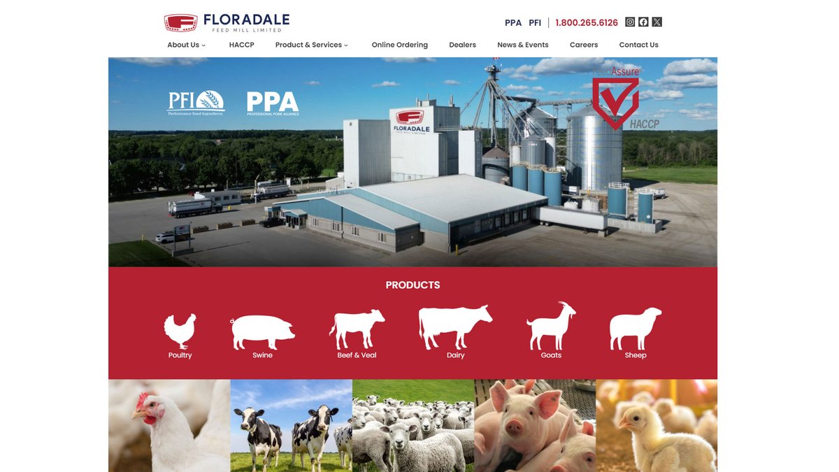 effectiveedgeCA's tweet photo. Another great project has launched this week!
Congratulations to Floradale Feed Mills on thier new website.
Check it out! https://t.co/kfdRDivDLk
#webdesign #effectiveedge #floradale https://t.co/ms1AGQMOh5
