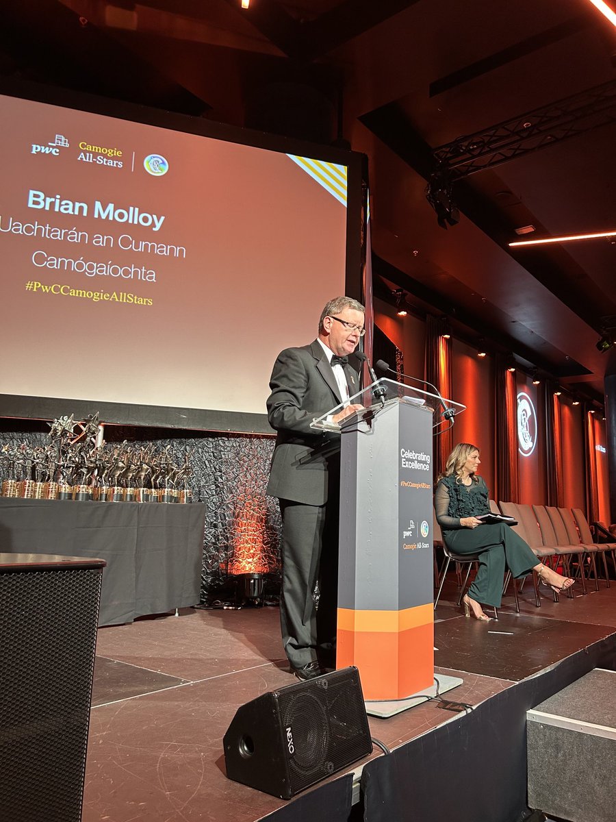 Delighted to be here ⁦<a href="/CrokePark/">Croke Park</a>⁩ for the ⁦<a href="/PwCIreland/">PwC Ireland</a>⁩ #pwccamogieallstars Great to honour great sportswomen ⁦<a href="/OfficialCamogie/">The Camogie Association</a>⁩ ⁦<a href="/gaelicplayers/">GPA</a>⁩