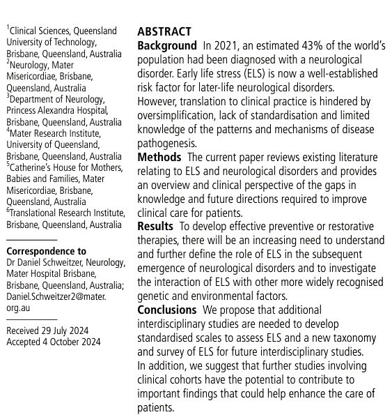 BMJMentalHealth's tweet image. 🔊*New Research* @BMJMentalHealth

This article discusses the impact of #earlylife #stress on #neurological #disorders &amp;amp; the need for improved understanding &amp;amp; #clinical interventions

@Keirwales @NTFabiano @uOPsychiatry @jack_turban
@AmirSariaslan   @Derektracy1

To access the