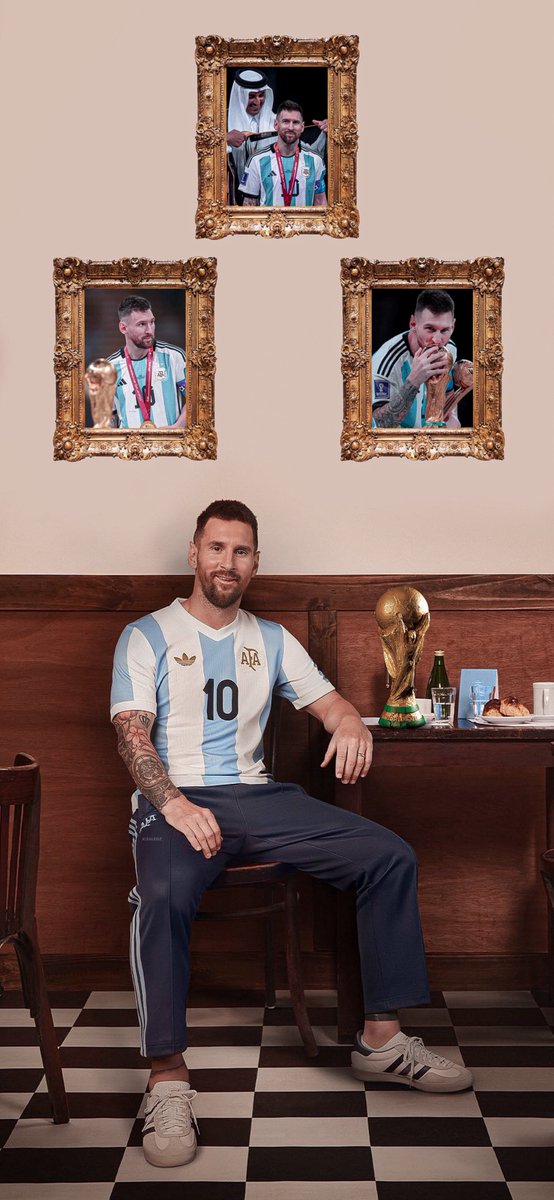 メッシ　復刻　ユニフォーム adidasとの契約が50周年を迎えたことを記念したアルゼンチン代表の復刻