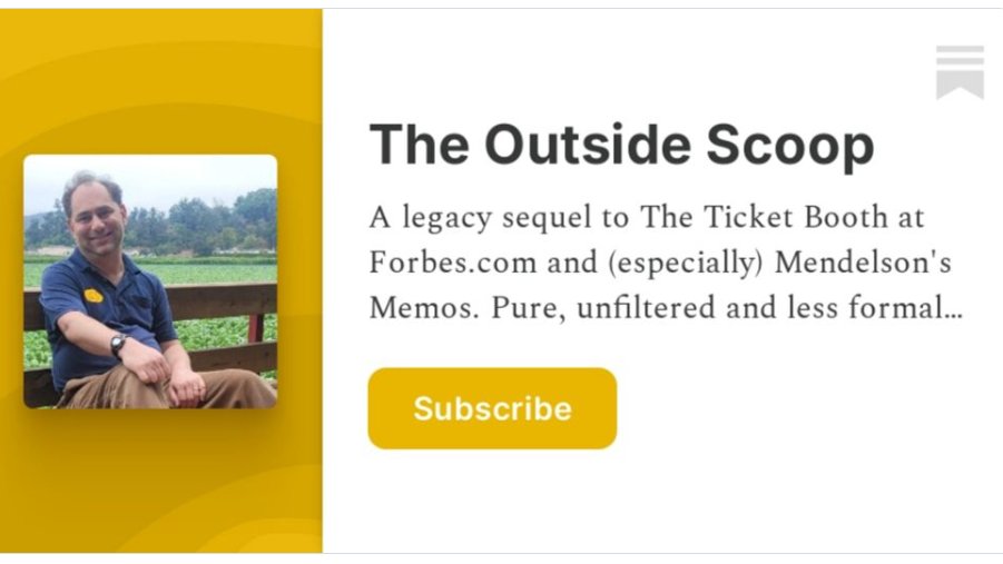ScottMendelson's tweet image. If you feel like finding me at the new (for now) "good place"...
And if you want to subscribe to my S*bst*ck and/or listen to my weekly podcast, please do that, too. (The extra screenshots are mainly for the clean four photos cropped 16x9 appearance.)