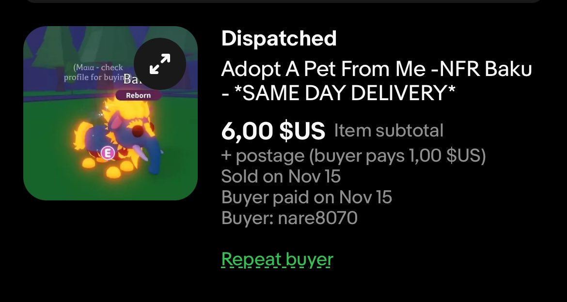 Proof of purchase on eBay

#maiatrusted