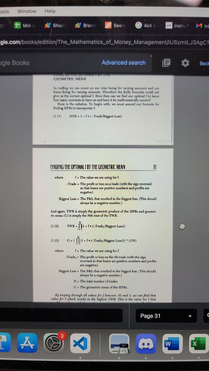 mlimes's tweet photo. @factor_members @FuturesOperat0r well, maybe I'm not misunderstanding. I think a big inaccuracy of this is overlapping holding periods winning trades last longer, so it's not quite correct to just multiply returns https://t.co/pdTJsuKtTz