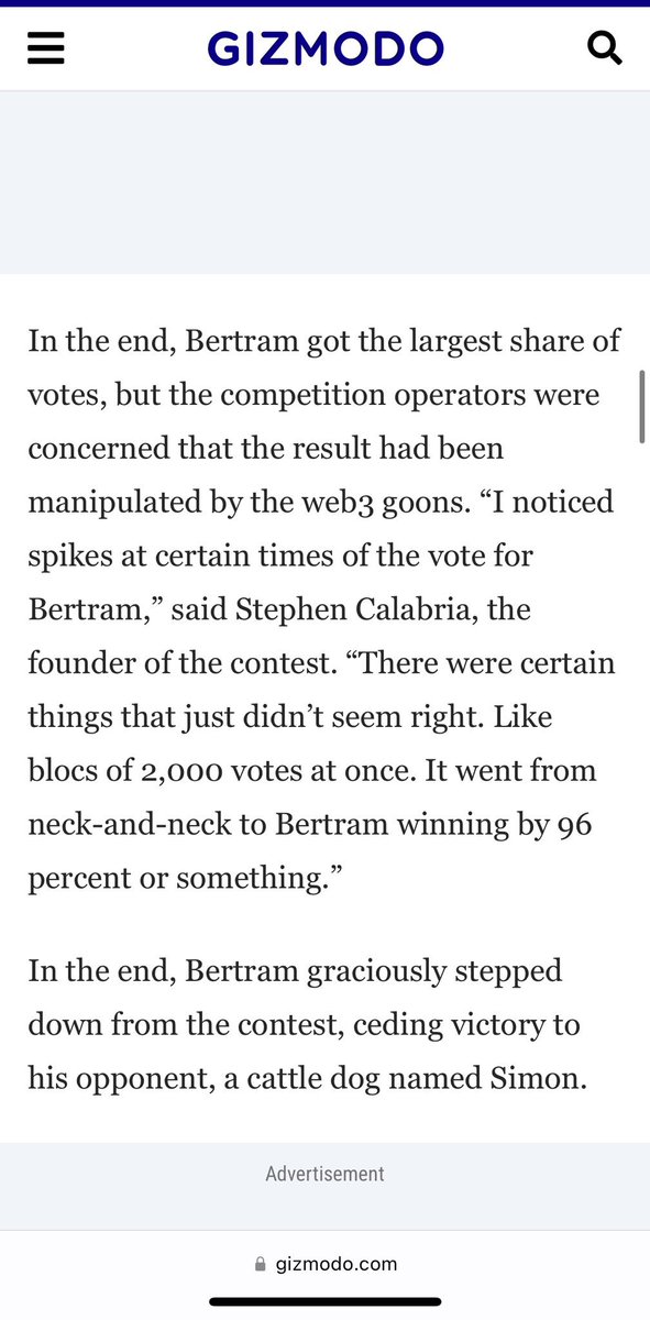 _CryptoKush_'s tweet photo. $BERT 

Good dip to ape here 

Theory - 

Why dump ? Some noob dumped in 1 clip reading headline instead of article. 

$BERT won but stepped aside out of curiosity. 

$SIMON never reached semi’s even. The final was between $Enzo and $Bert. $Enzo stepped out. 

This Dump will make better distro for $Bert and more supply in hands of chads instead of jeets.