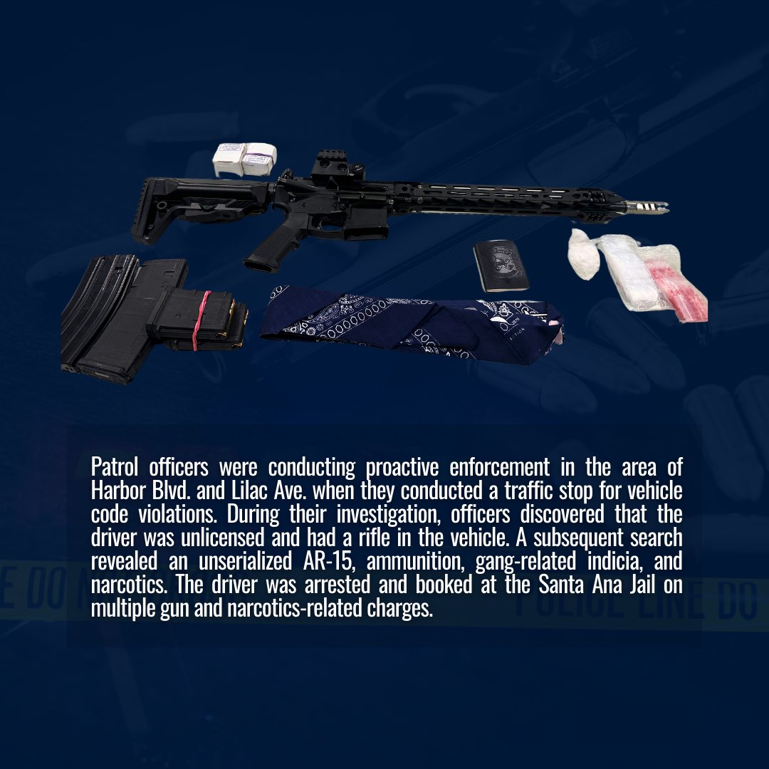 SantaAnaPD's tweet photo. #SantaAnaPD #WeeklyFirearmSeizures 11/09/2024 - 11/15/2024
#GunsOffTheStreets #safercommunity #ourTOPpriority #WeAreSAPD https://t.co/7tXvMqq8uu