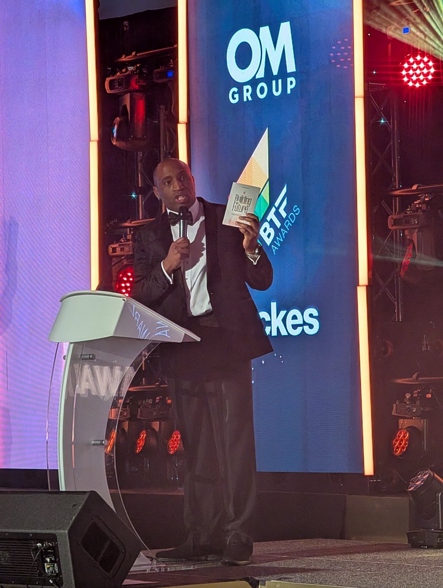 scullyp's tweet photo. Now the guy who started the Building the Future Awards @errolwlawson. Powerful words from someone whose start was a broken home &amp; gang life. He's changing so many young people's lives. It's a privilege for @The_OM_Group to be involved in #BTFA24 . https://t.co/C3NMSmwjno