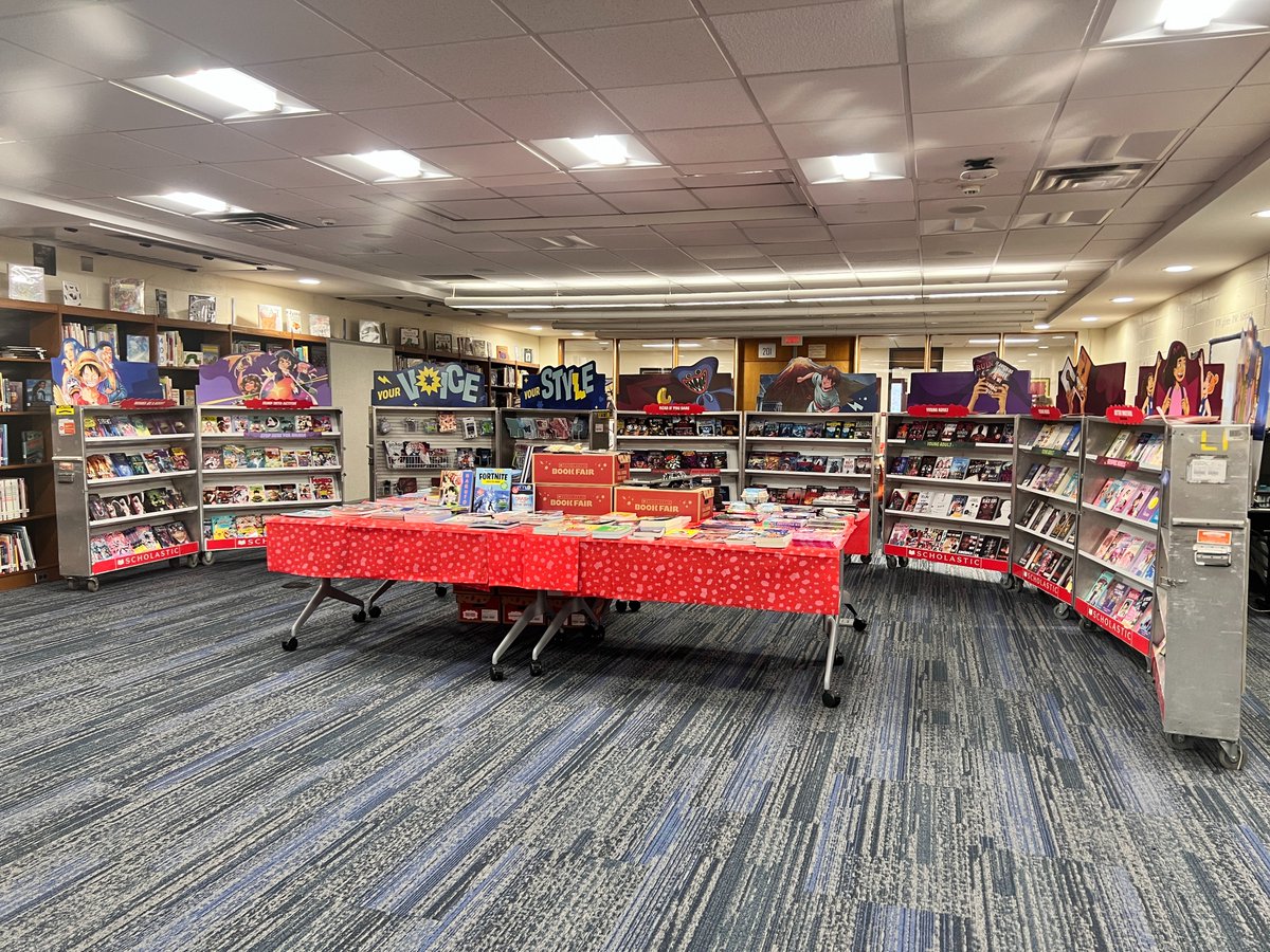 Don’t forget! Our Scholastic Book Fair is from Nov 18-22! All students will attend the fair with their ELA/English classes! Thank you for supporting our library!