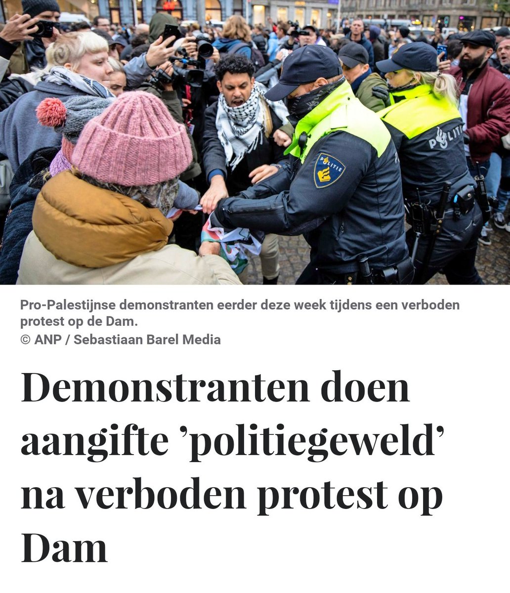 maartenbrink's tweet image. Bizar. Al dagen uitermate professioneel en terughoudend handelen van de #politie. Soms moet er #geweld toegepast worden. Nooit mooi, maar de politiemensen verdienen steun in plaats van aangiftes. 
'Demonstranten doen aangifte ’politiegeweld’'

telegraaf.nl/nieuws/1031251…
#politie