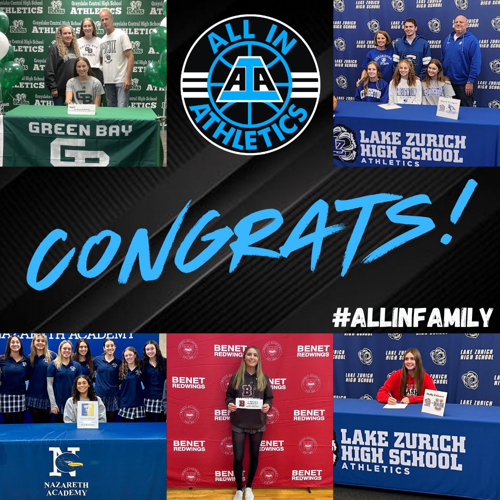 Congrats to our ALL IN players who have signed with their future colleges this week!!! #ALLINfamily