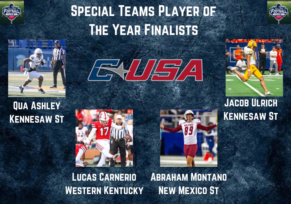 College Football Live finalists for the Conference USA Special Teams Player Of The Year!