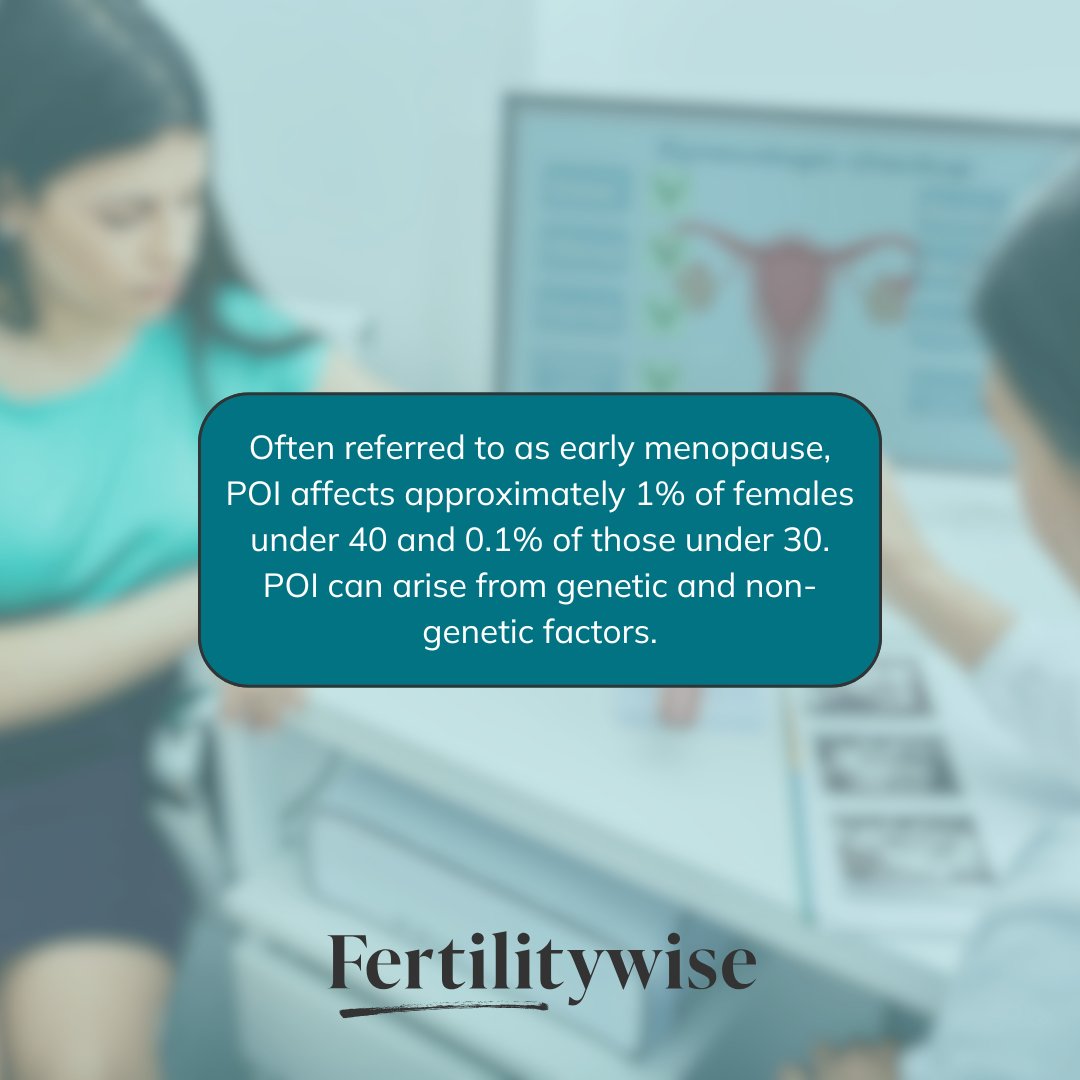 POI is often confused with DOR (diminished ovarian reserve). Swipe through to learn the basics about DOI. For a deeper dive, head to Fertilitywise.com and sign up for the 7-day free trial.  

#Fertilitywise #fertilityjourney #fertility #infertility #POI #IVF