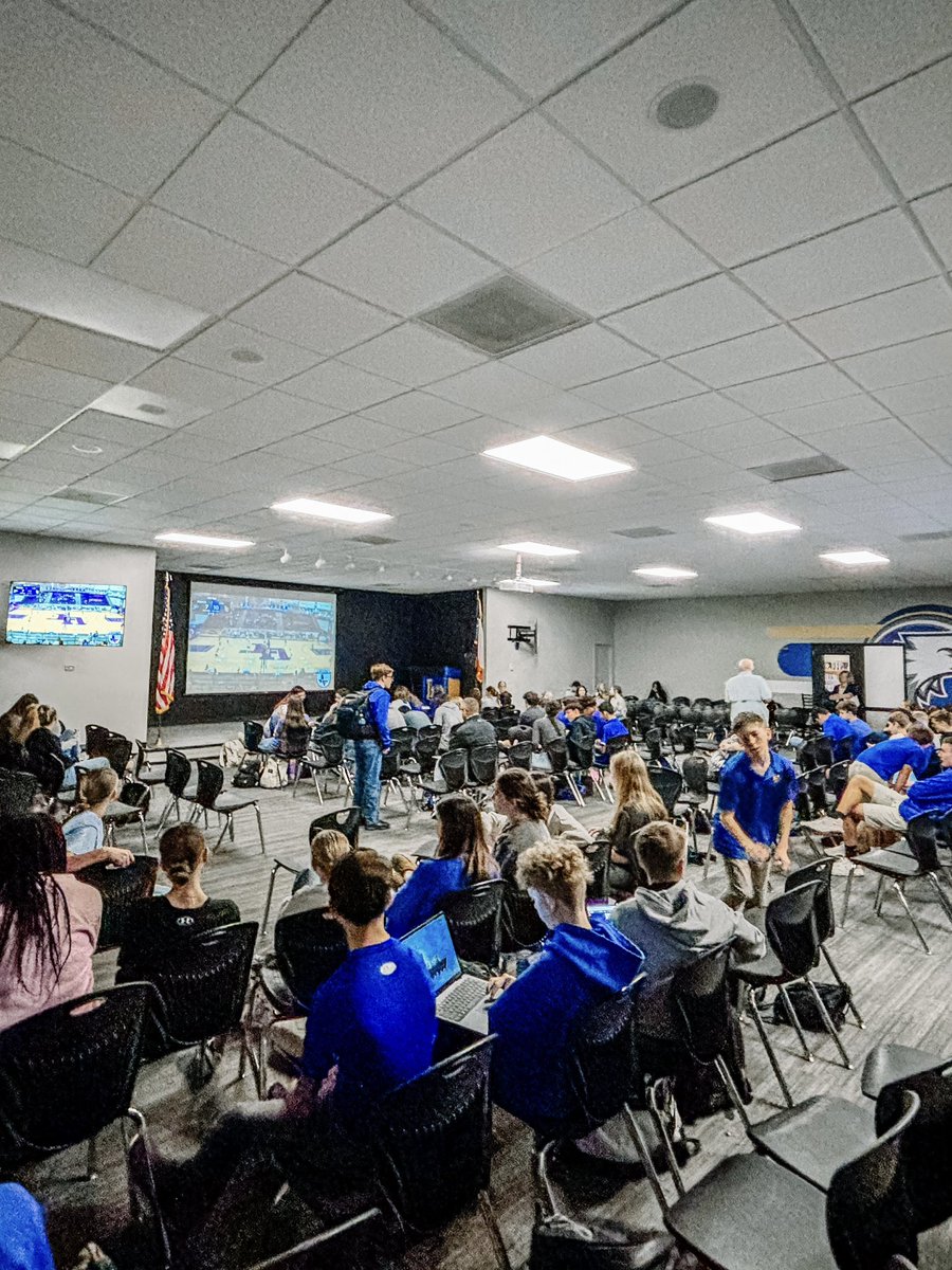 LCHSEagles's tweet photo. This morning, JH and HS students watched our Lady Eagles MAXOUT on the court and win their State Semi-Final game!
Next up: TAPPS 4A State Volleyball Championship Tomorrow at 10am in Waco, TX
#LCFamily💙💛 #cheeringforoureagles🦅
@LCEagleVB @LBKChristian https://t.co/kI7iy5oNIc