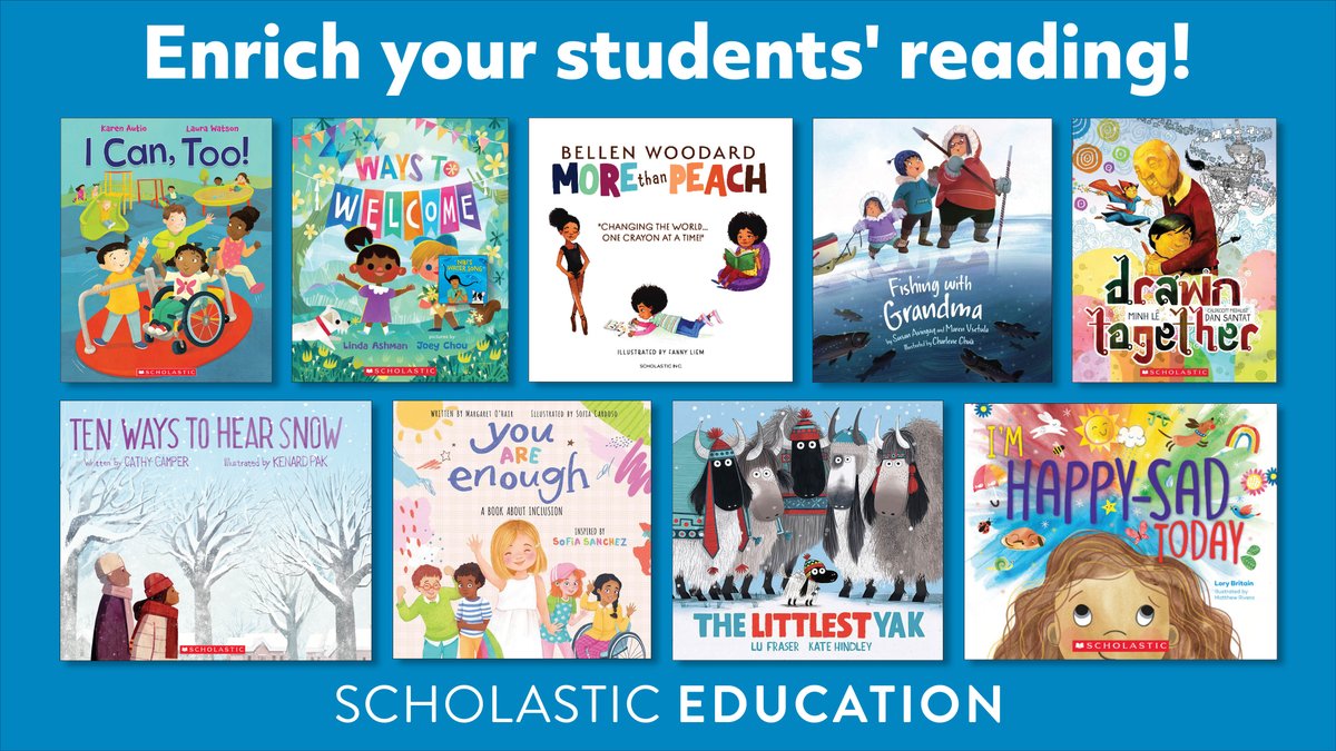 ScholasticEdCda's tweet photo. Enrich your students' reading with these new K-3 literature collections! Reviewed with representation and bias in mind, these collections are a great addition to your classroom or library collection. Browse these new collections today: https://t.co/VrfJ5Qpn2O https://t.co/XBZfOEAMfy