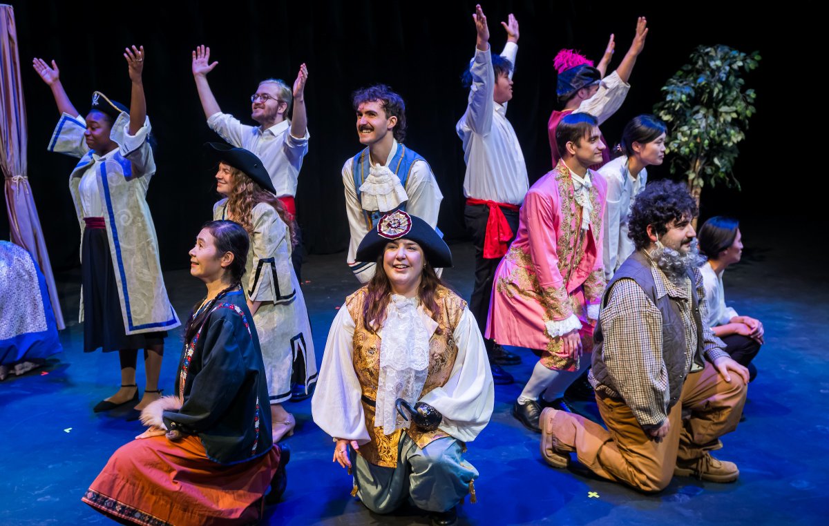 KentState's tweet photo. Photo of the Week: “The Abduction of Figaro” is a comic opera presented by Kent State Opera Theater, playing at Kent State University’s Wright-Curtis Theatre on Nov. 16. https://t.co/uVEM0IYGrp