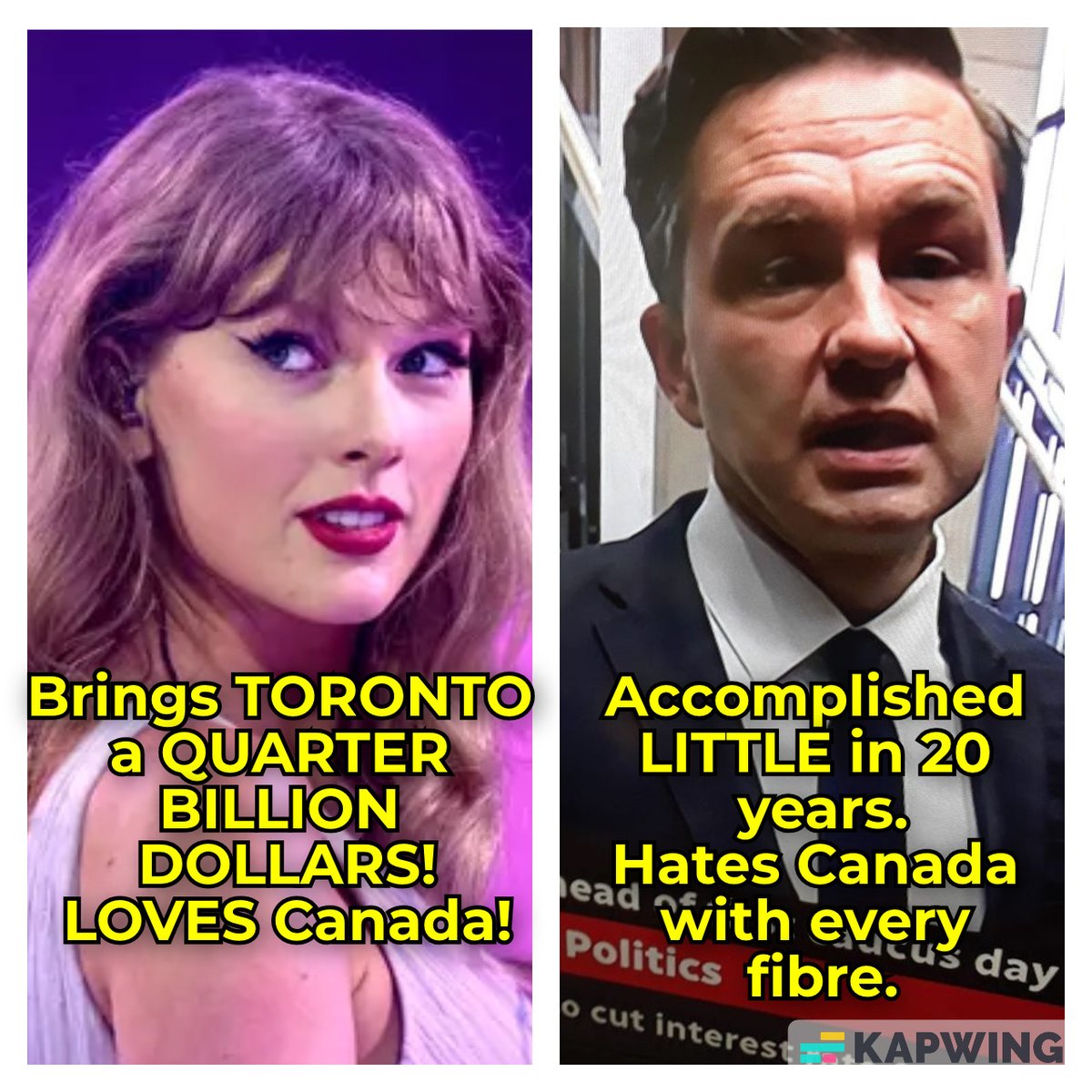 Bruce2Marshall's tweet image. Is there a reason why she attracts tens of thousands of happy fans - and he attracts dozens of toddling whiners?