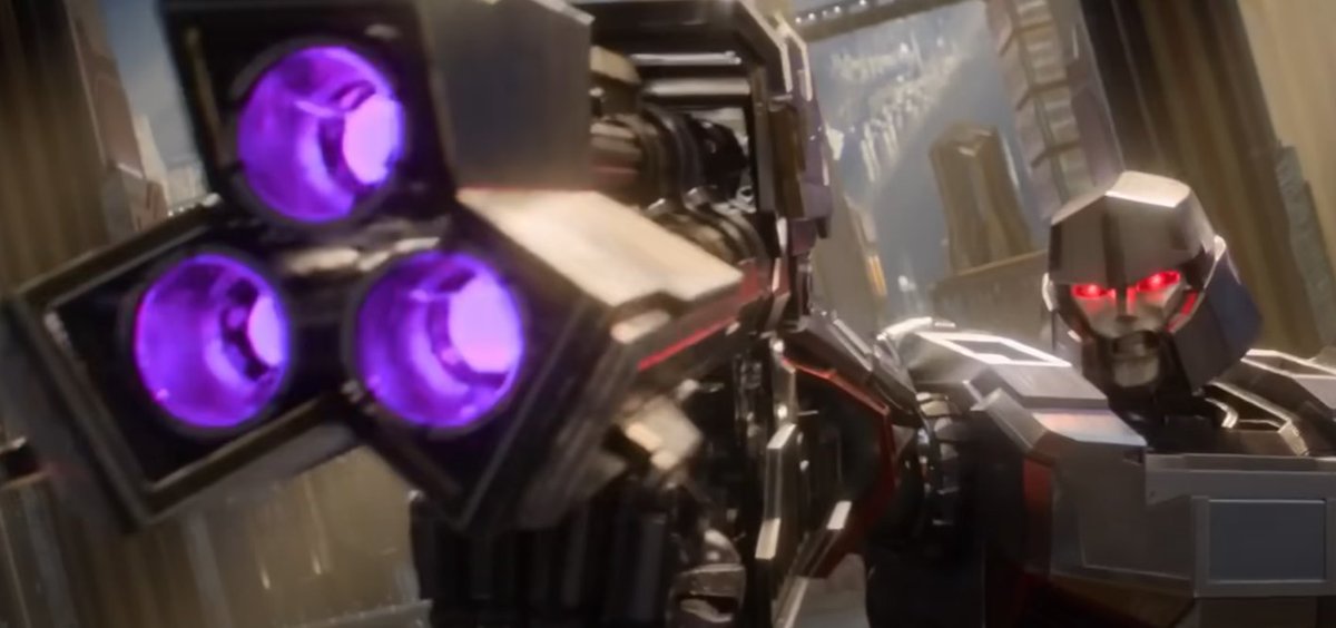 Cybrvrse_Megs's tweet photo. (INT. BAIT)

Megatron is pointing his gun at (READER) with an angry expression on his face. https://t.co/ZKr50zVk4L