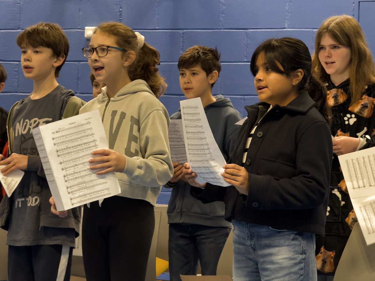 VinnGreg's tweet photo. Non school uniform and a few sport-related absences does nothing to put off these children and their professional attitude to rehearsal. Brilliant to see! https://t.co/an73Hoty4O