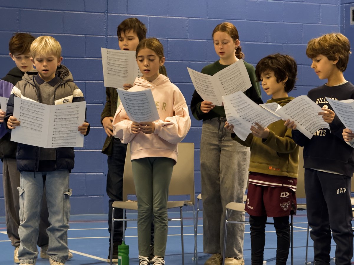VinnGreg's tweet photo. Non school uniform and a few sport-related absences does nothing to put off these children and their professional attitude to rehearsal. Brilliant to see! https://t.co/an73Hoty4O