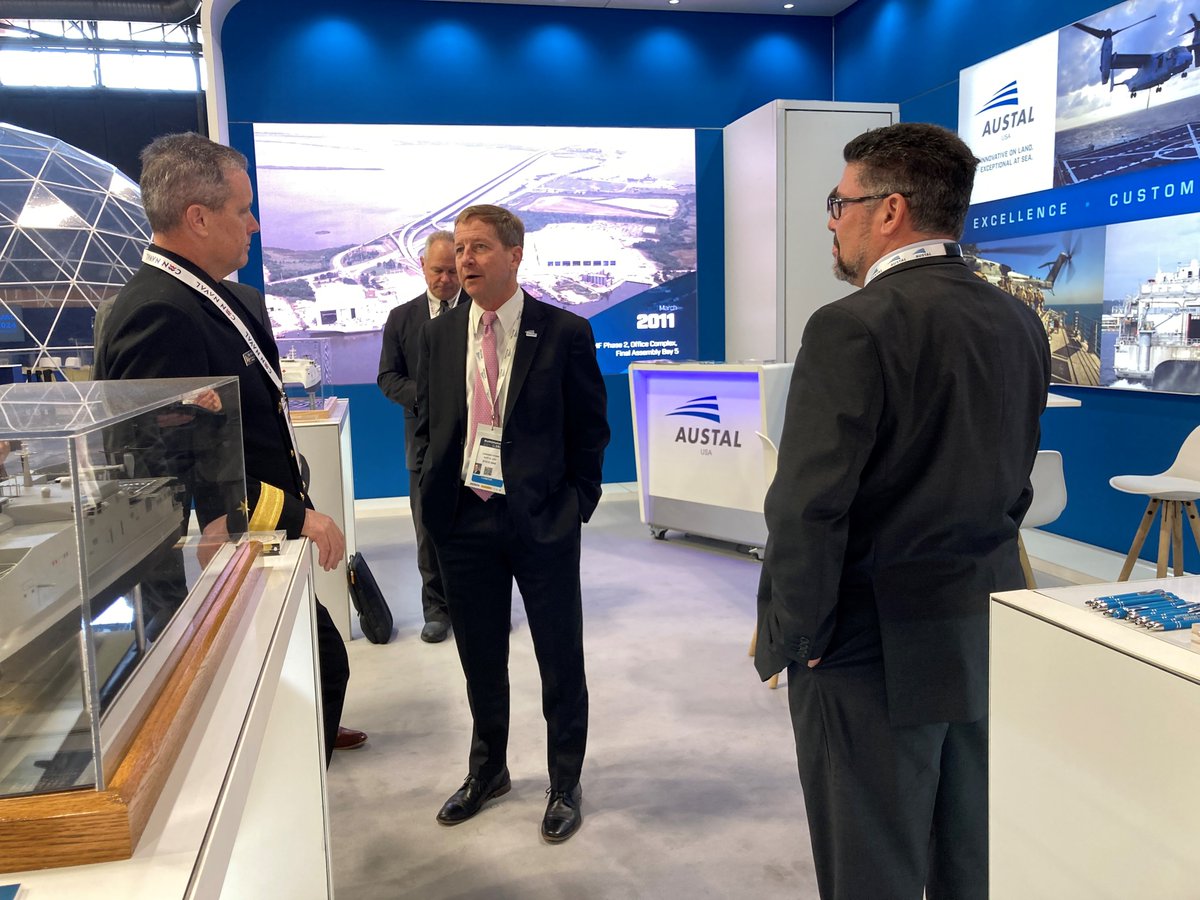 Austal USA appreciated Rear Admiral Rossi, Director, Navy International Programs Office, Office of the Secretary of the Navy, visiting our exhibit at EURONAVAL 2024.  It was a great honor to discuss future opportunities in the international market with him.
