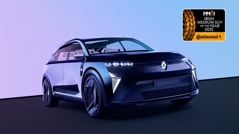 And the <a href="/renaultireland/">@renaultireland</a> Scenic is this year’s <a href="/CaroftheYear_IE/">Continental Tyres Irish Car of the Year</a> #icoty25 <a href="/continentaltire/">Continental Tire</a>