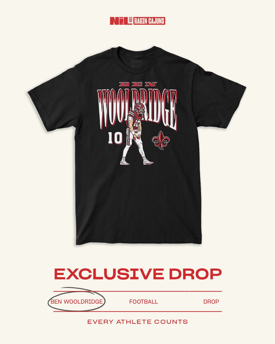 ragincajunsnil's tweet image. Support Ben Wooldridge! 

Shop: nil.store/louisiana/lala…