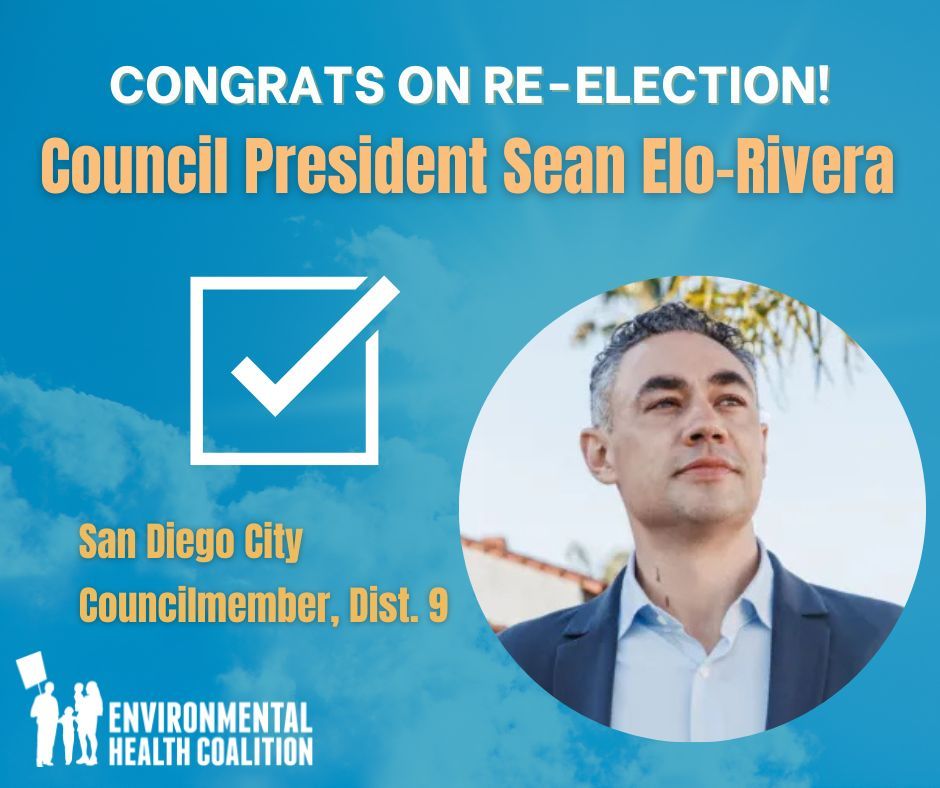 Felicidades goes to Council President Sean Elo-Rivera for San Diego City Council for his re-election to represent Dist. 9. We can't wait to see more local progress!

Comment below to join in congratulating Council President Elo-Rivera! 👏🏼 

#SocialJustice #Election2024
