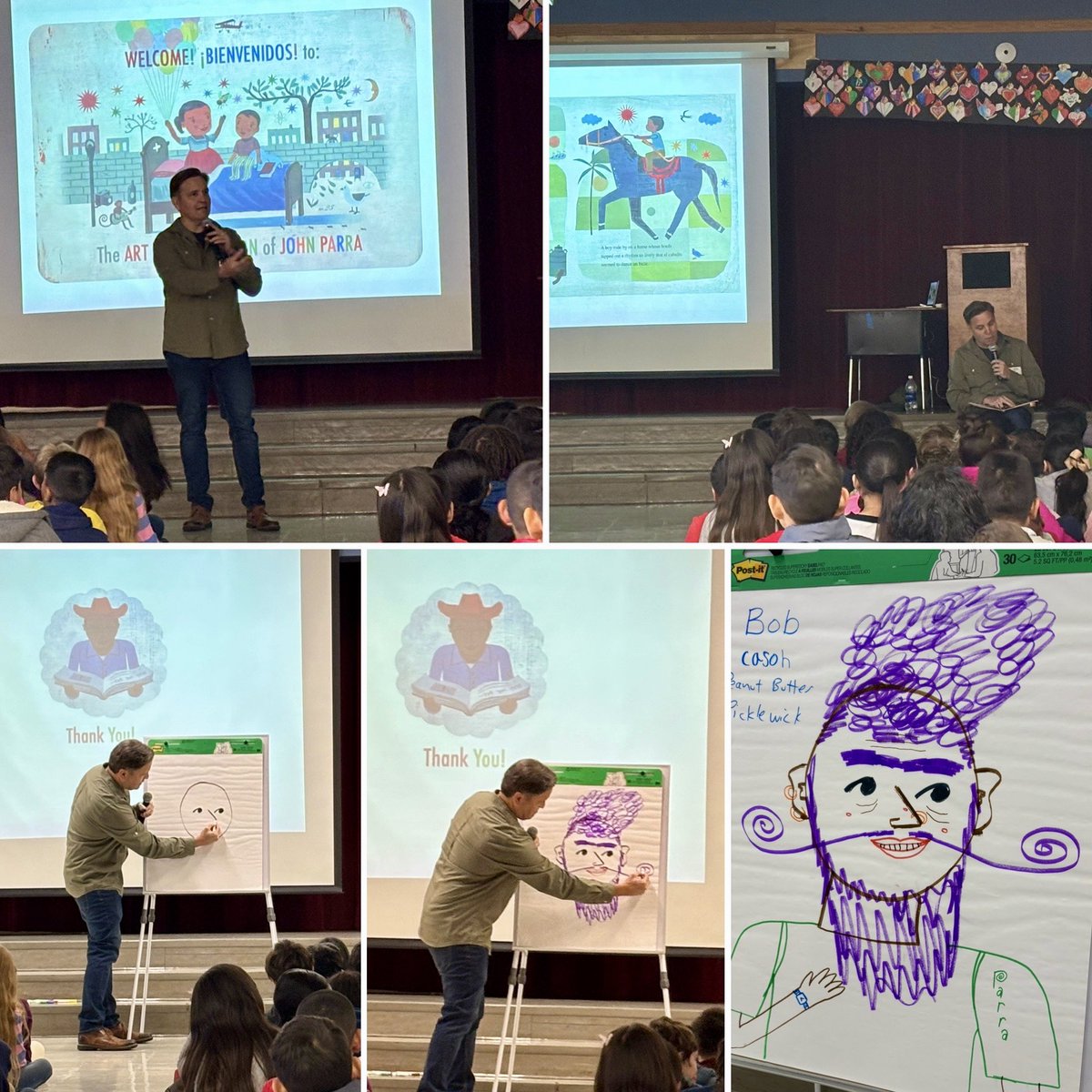 We just had the best visit <a href="/NavarroLISD/">Navarro Elementary</a> from <a href="/johnparraart/">John Parra</a>! Thank you for sharing your story and art with us. Our students had the best time and definitely left feeling inspired to create themselves 🎨📖🖼️ #navproud #ExpeditionExceLLence