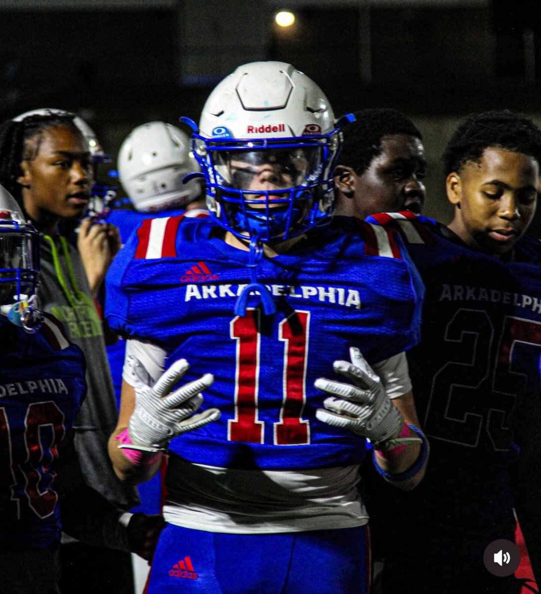 This guy is making his varsity debut with <a href="/ArkadelphiaFB/">Arkadelphia Badger Football</a> tonight for Round 1 of the 4A playoffs! Go get’em <a href="/walkerwhitten11/">Walker Whitten</a>!