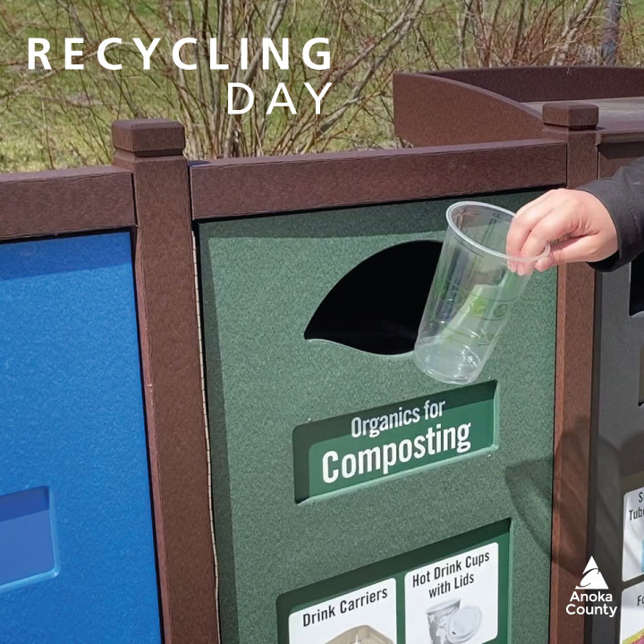 BunkerBeachMN's tweet photo. ♻️ Did you know that composting is a natural form of recycling? In 2024, we kept more than 10 tons of organics out of landfills! We recycle food waste and use compostable single-use items such as cups, spoons, and pizza boxes. #AmericaRecyclesDay #bunkerbeachmn https://t.co/VHzZbkhrao