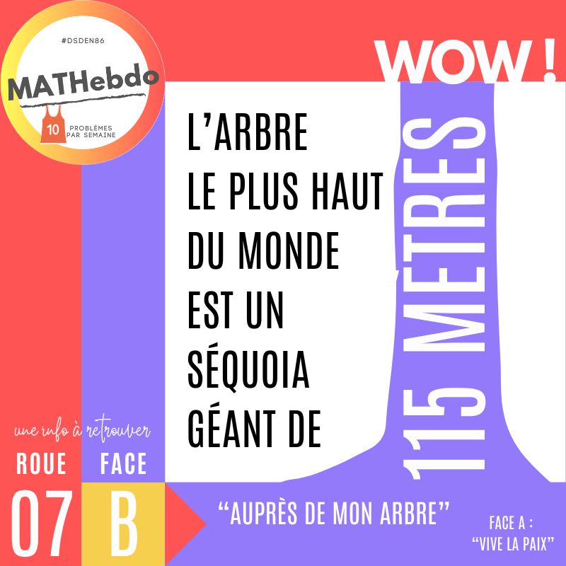 Chêne bouleau ou palmier... #MATHebdo célèbre les arbres cette semaine🌳🌴
➡️ww2.ac-poitiers.fr/dsden86-pedago…
<a href="/DSDEN86/">DSDEN de la VIENNE</a> <a href="/acpoitiers/">Académie de Poitiers</a> <a href="/ozyremi/">Rémi Tournier</a> <a href="/SCOllectif_asso/">SCOllectif 🐘</a>