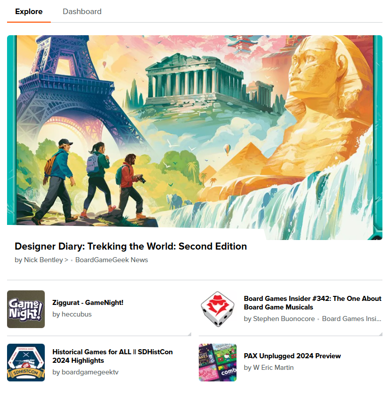 My designer diary is BGG's lead piece right now!

Trekking the World: Caught Between a Hobbyist Rock and a Family Hard Place 
 boardgamegeek.com/blog/1/blogpos…  

It's about a challenge unique to game design that needs more attention, imo.   

The response so far is strong. Overjoyed.