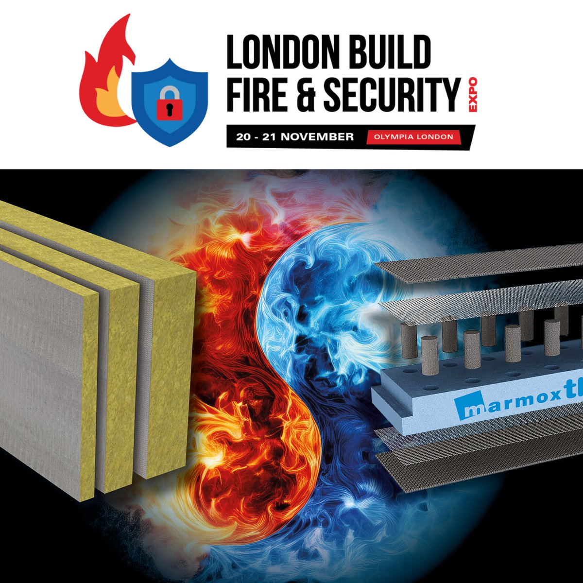 We’re unveiling something NEW at the London Build Fire &amp; Security Exhibition – and it’s the first time we’ve ever shown it to anyone! 👀

Want a clue? Imagine merging the strengths and unique qualities of two popular Marmox products to create something entirely NEW!

#LondonBuild