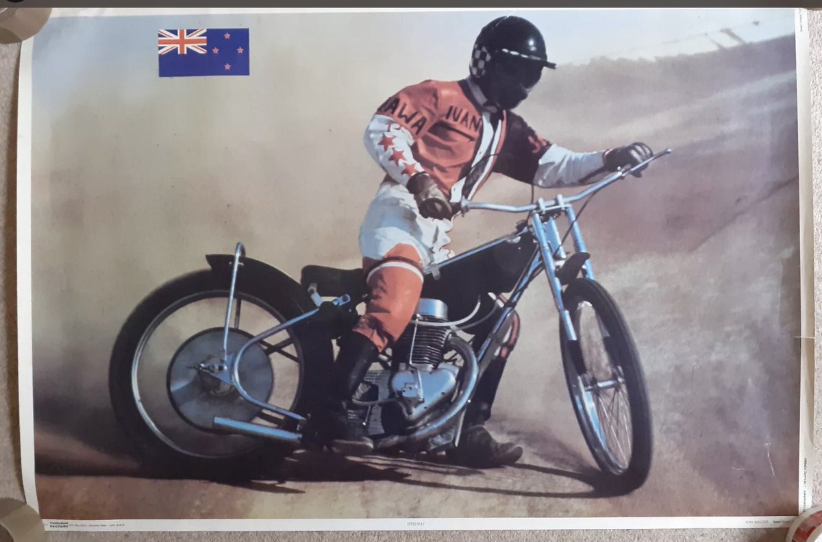 Lovely Ivan Mauger speedway poster on eBay, it’s been owned by the same guy since 1973, he even took it with him to university!