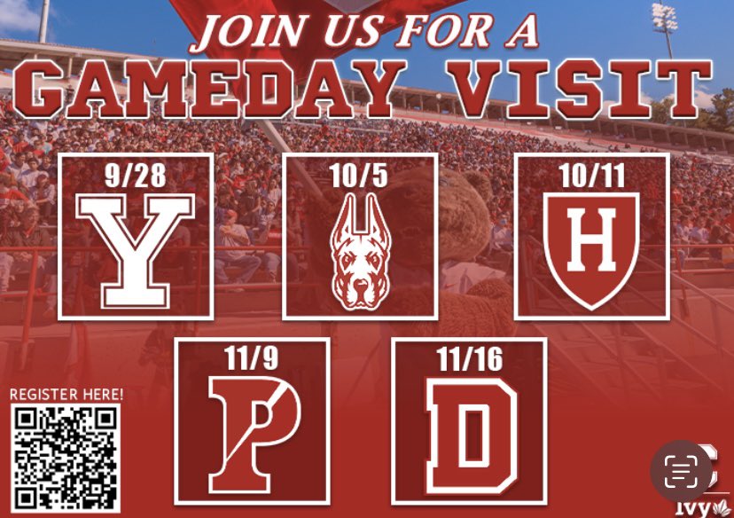 Excited to be <a href="/BigRed_Football/">Cornell Football</a> tomorrow for a game day visit. Thank you <a href="/Coach_Hatcher20/">Mike Hatcher</a> for the invite.
<a href="/Coach_LMurphy/">Levi Murphy</a> 
<a href="/DTown_Football/">Dallastown Wildcats Football</a>
