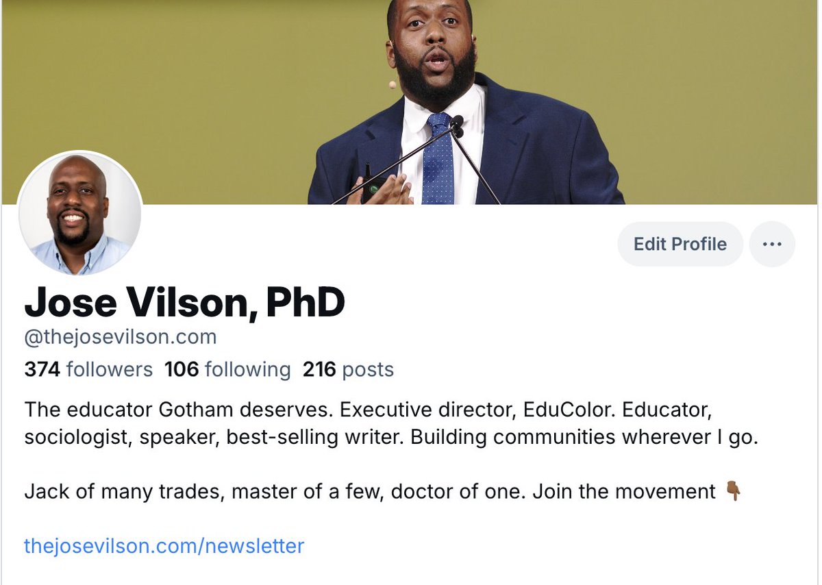 Dr. José Vilson, PhD tweet media