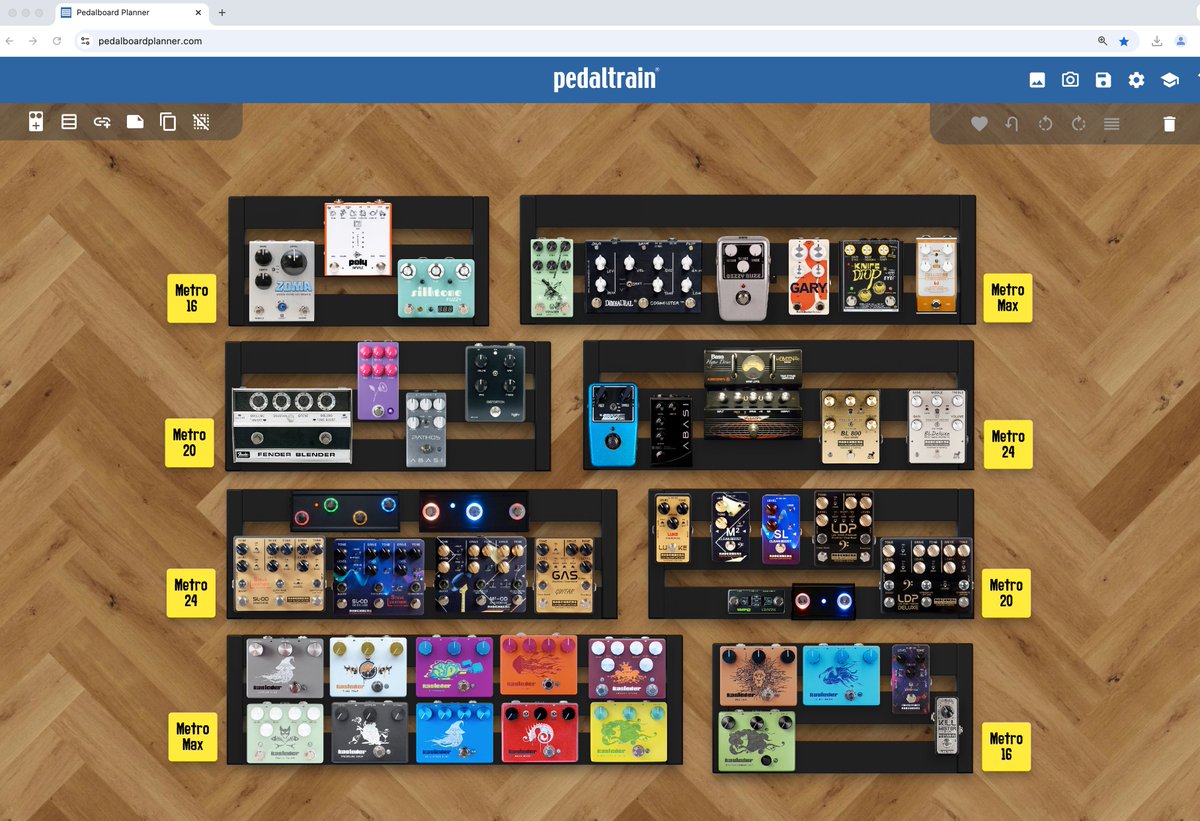 Hi everyone! We added a bunch of new pedals and brands this week; built them on eight simultaneous "rigs" for the lols. 🤣💀 

How many boards have you planned at the same time? 🤔