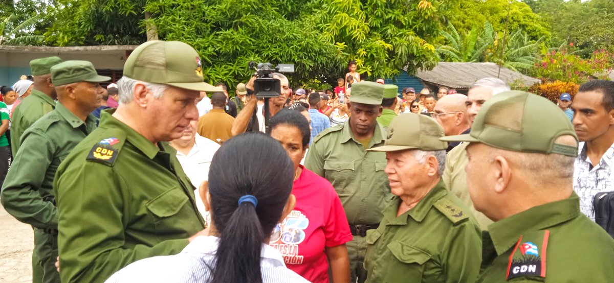🇨🇺| A Pilón llegó esta mañana de viernes el Presidente del Consejo de Defensa Nacional, <a href="/DiazCanelB/">Miguel Díaz-Canel Bermúdez</a>.

El pasado domingo este municipio costero, en el sur de Granma, fue sacudido por sismos que provocaron afectaciones a inmuebles y servicios para la población.